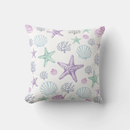 Almofada Padrão de Shell de Starfish Roxo