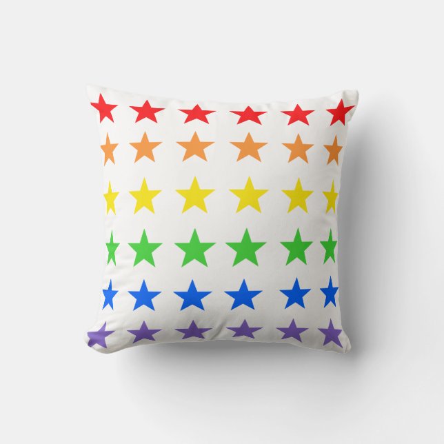Almofada Padrão de Starry Colorido Moderno (Frente)