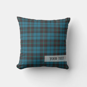 Almofada padrão de tartan de xadrez