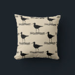 Almofada padrão de temática do CRANE BIRD náutico divertido<br><div class="desc">| DURAÇÃO DO LAGO | NÚMERO | BARCO | ANCHOR | DURAÇÃO DO LAGO | A VIDA É MELHOR NO LAGO | DIVERSÃO | CHIC | SIMPLES | ÁGUA | ACESSÓRIOS DE DECOR DE BARCO DIVERTIDO PARA CASA | DECOR DA CASA TROPICAL NAUTILITÁRIA | CLASSIC SILHOUETTE DESIGN | PRAIA |...</div>