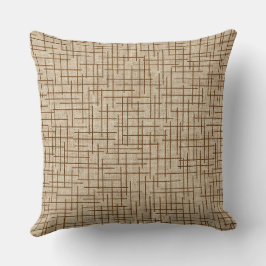 Almofada padrão de textura de juta com trama cruzada modern