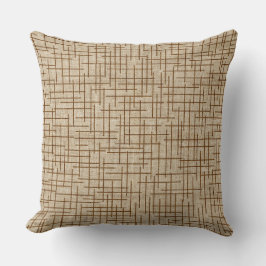 Almofada padrão de textura de juta com trama cruzada modern