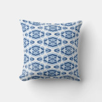 Padrão de Tinta Amarrada Shibori Azul Índigo