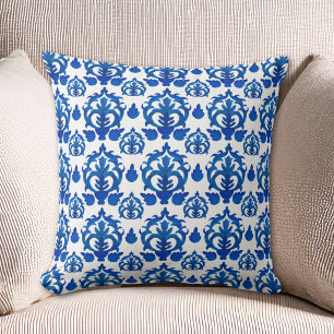 Almofada Padrão de Toile Francês Azul