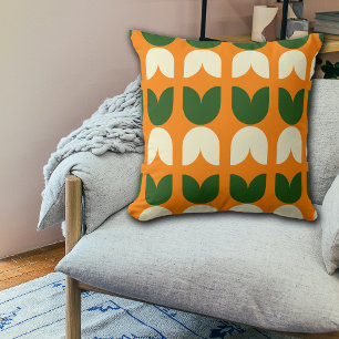 Almofada Padrão de Tulip de Vibes de Queda Moderna Retroati