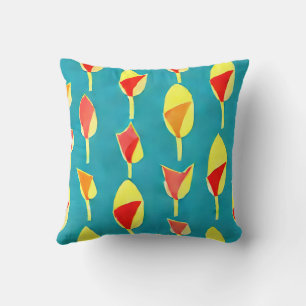 Almofada Padrão de Tulipas