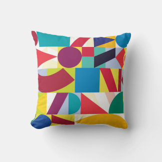 Almofada Padrão de Vintagem Geométrica Abstrato Decorativa