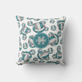 Almofada padrão de volicola branca de cinza branca