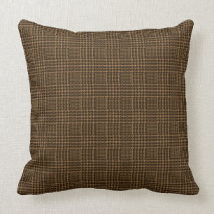 Almofada Padrão de Xadrez do Brown Glen Check Houndstooth