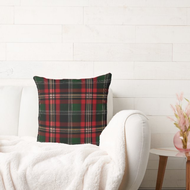 Almofada padrão de xadrez escocês argyle tartan (Sofá)