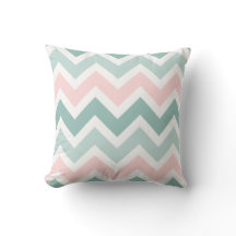 Padrão de Zigzag Chevron Cor-de-Rosa Verde Teal