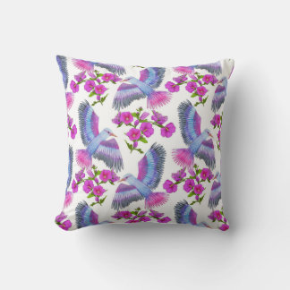 Almofada Padrão decorativo floral de aquarela elegante
