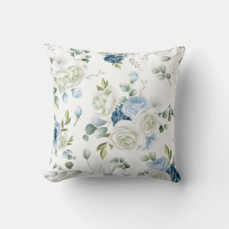 Almofada Padrão decorativo floral em aquarela elegante