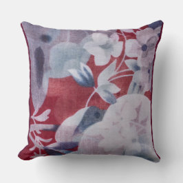 Almofada Padrão Decorativo Floral Quente