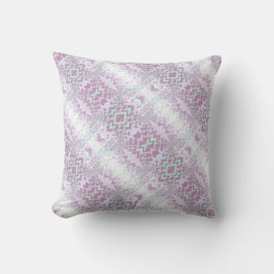Almofada Padrão Diagonal de Mint Roxo Moderno