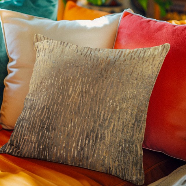 Almofada Padrão Dourado Metálico com Distância Moderna - Ch (Criador carregado)