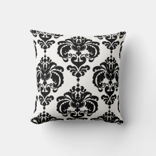 Almofada Padrão Elegante Moderno Chic Xadrez Preto e Branco