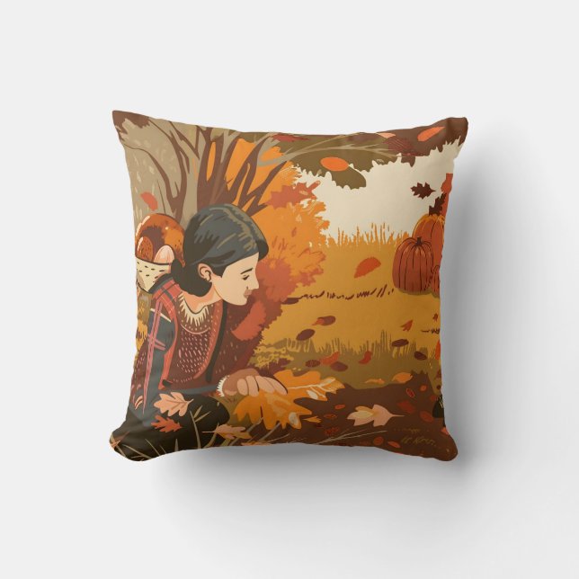 Almofada Padrão estético de peregrino (Frente)