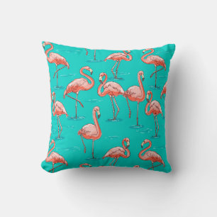 Almofada Padrão Flamingo
