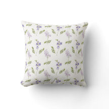 Padrão Floral Aquarela de Lavanda Flor Silvestre