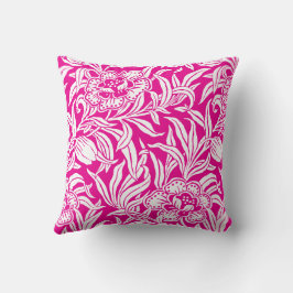 Almofada Padrão Floral Botânico Vintage Art Nouveau