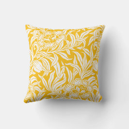 Almofada Padrão Floral Botânico Vintage Art Nouveau