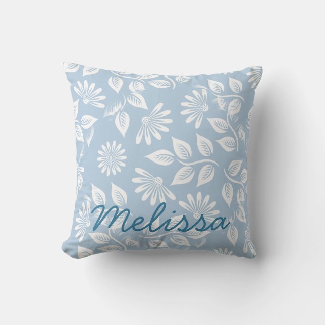 Almofada Padrão Floral Clássico - Escolha sua cor! - (Frente)