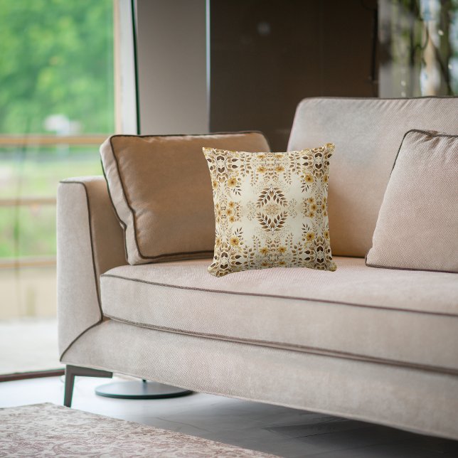 Almofada Padrão Floral de Farmhouse (Criador carregado)