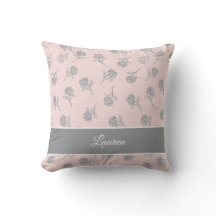 Padrão Floral de Hortênsia Rosa Elegante