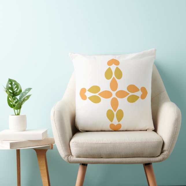 Almofada padrão floral de primavera floral (Cadeira)