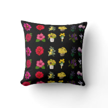Padrão Floral do Pastel Elegante em fundo preto