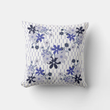 Padrão floral elegante violeta púrpura azul