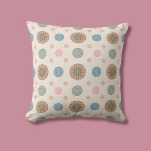 Almofada Padrão Floral Inspirado por Pastel Babylonian