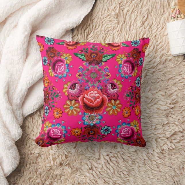 Almofada Padrão Floral Japonês (Cobertor)
