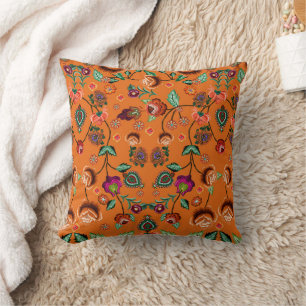 Almofada Padrão Floral Japonês
