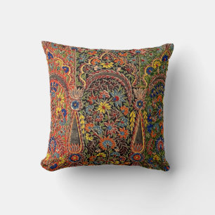 Almofada Padrão Floral Multicolorido Vintage