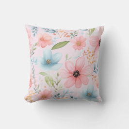 Almofada Padrão Floral Pastel