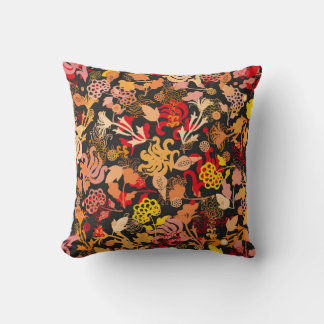 Almofada Padrão floral sem costura desenhado à mão