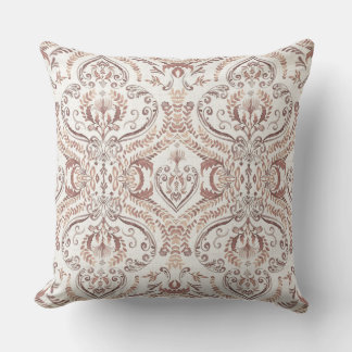 Almofada Padrão Floral Sem Costura em Damasko Elegante Vint