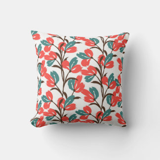 Almofada Padrão floral sem soldadura. Fundo floral bonito. 