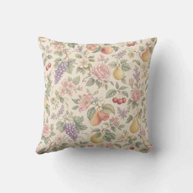 Almofada Padrão Floral Vintage (Verso)