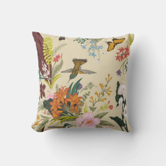 Almofada padrão floral vintage sem descontinuidades. Fl exó