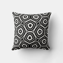 Padrão Geométrico Abstrato Preto e Branco
