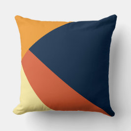 Almofada Padrão Geométrico Azul Gráfico