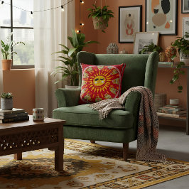 Almofada Padrão geométrico boho abstrato para ela