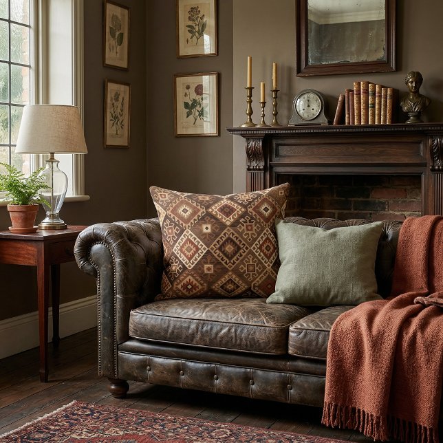 Almofada Padrão geométrico chic artístico estilo persa (Criador carregado)