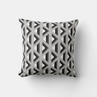 Padrão Geométrico de Diamantes de cinzas e Brancos