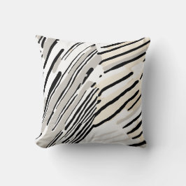 Almofada Padrão geométrico em preto, branco e Cinza