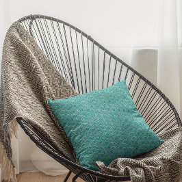 Almofada Padrão Geométrico Moderno das Ondas Japonesas Teai