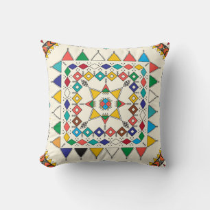 Almofada Padrão geométrico repetitivo decorativo inspirado